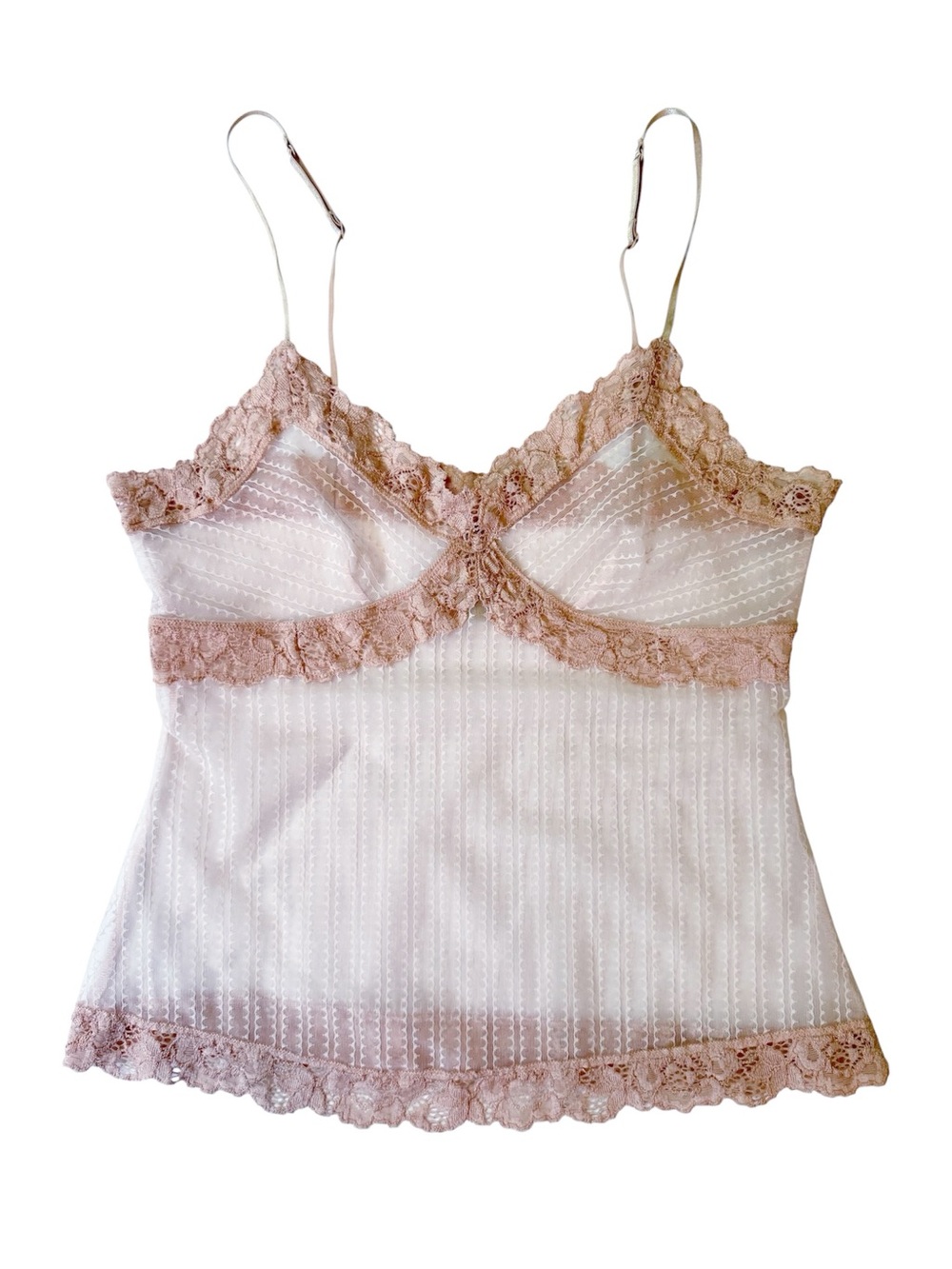 Vintage Y2K Banana Republic Sheer Lace Cami Size small